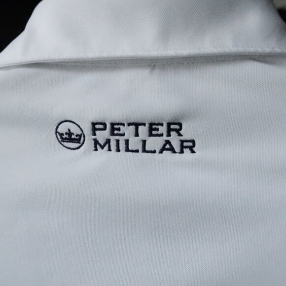 Peter Millar Summer Comfort White Stretch Polo (M) Soft! - Picture 3 of 8